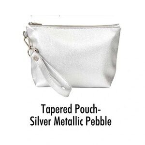 NWT Thirty-One Gifts Tapered Pouch, Zippered Pouch with matching Wristlet Strap